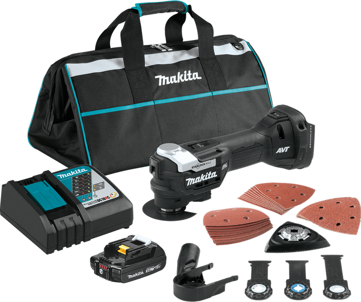 Makita XMT04R1B 18V LXT Brushless Sub-Compact Multi-Tool Kit