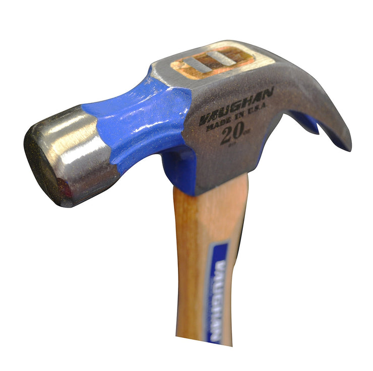 14" Hickory Straight Handle 20 oz. Steel Head Smooth Modified Octagon Curved Claw Hammer