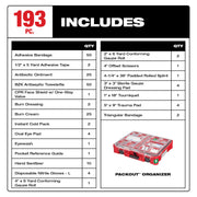 193-Piece Class B Type III PACKOUT First Aid Kit