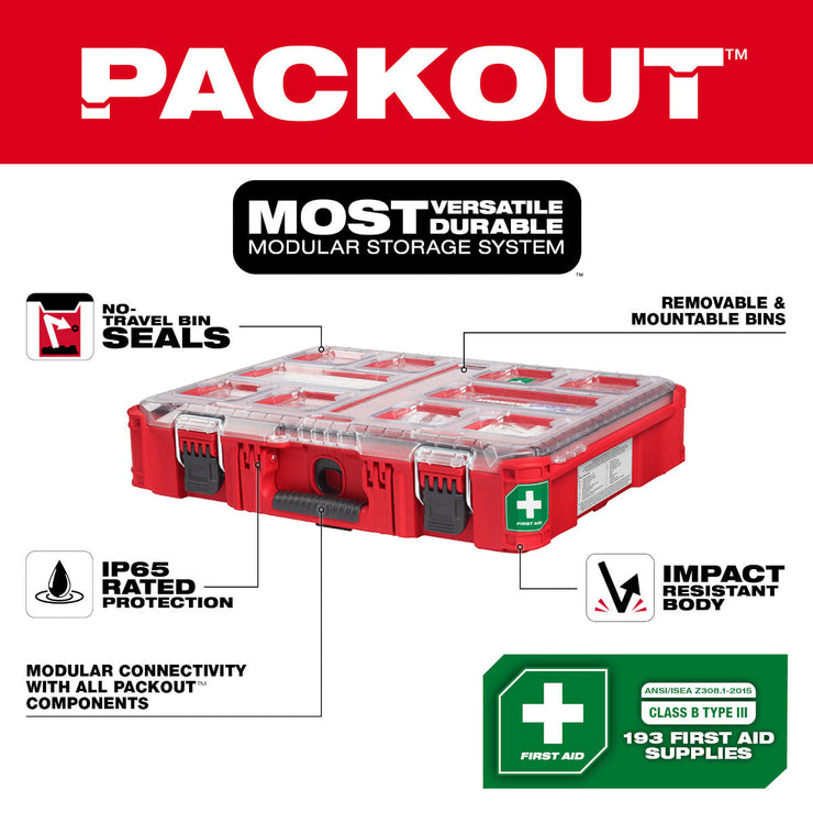 193-Piece Class B Type III PACKOUT First Aid Kit