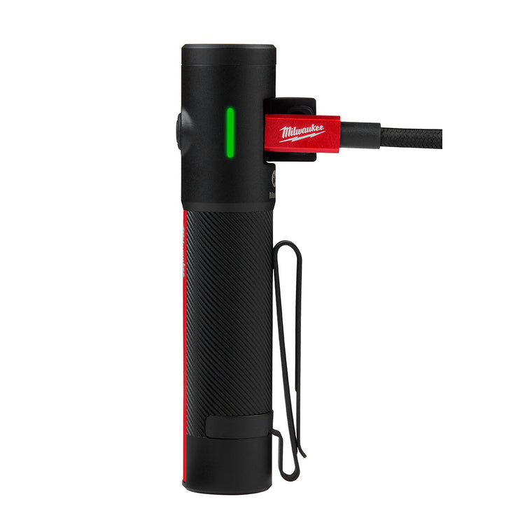 USB Rechargeable 500L Everyday Carry Flashlight w/ Magnet