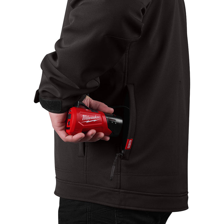 M12 12V Cordless Black Heated Jacket Kit, Size X-Large