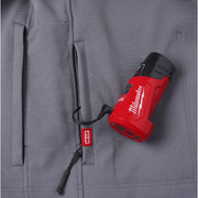 M12 12V Cordless Gray Heated Jacket Kit, Size Large