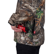 M12 12V Cordless Camo Heated Quietshell Jacket Kit, Size Medium