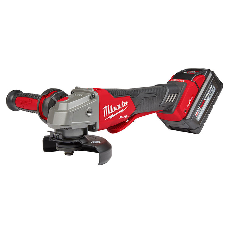 18V M18 FUEL ONE-KEY Lithium-Ion Brushless Cordless 4-1/2" / 5" Braking Grinder w/Paddle Switch, No Lock Kit 6.0 Ah