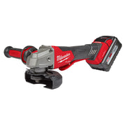 18V M18 FUEL ONE-KEY Lithium-Ion Brushless Cordless 4-1/2" / 5" Braking Grinder w/Paddle Switch, No Lock Kit 6.0 Ah