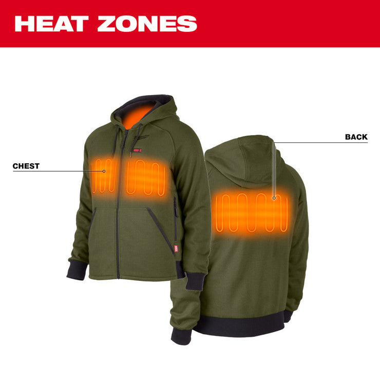 M12 12V Cordless Gray Heated Hoodie Kit, Size Large
