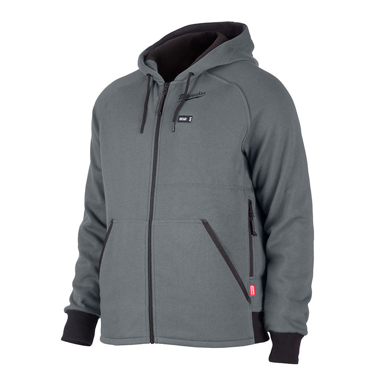 M12 12V Cordless Gray Heated Hoodie Kit, Size Large