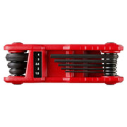 17-Key SAE/Metric Folding Hex Key Set