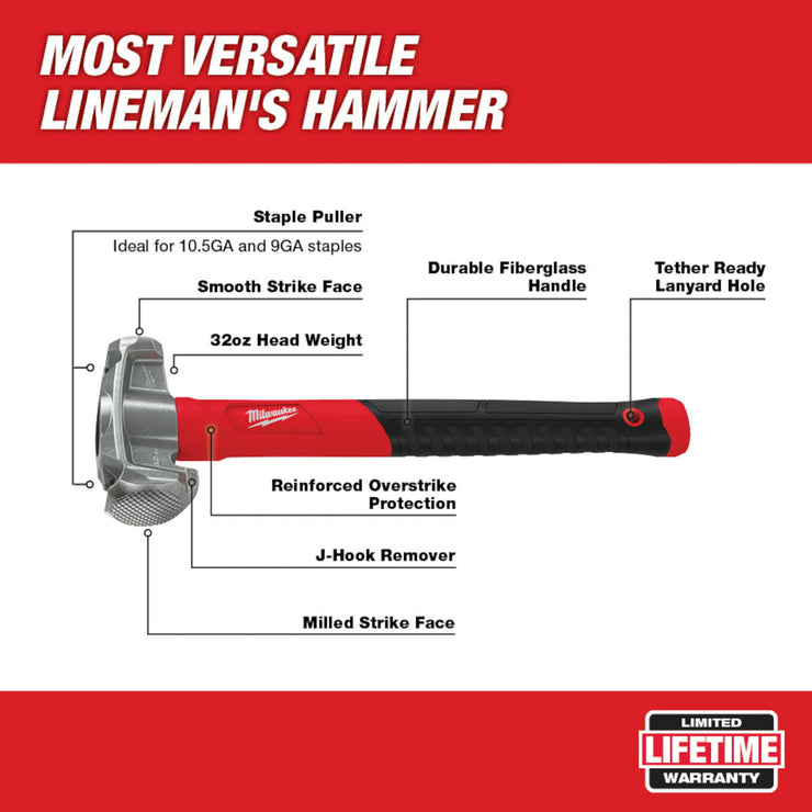 Lineman's 4-in-1 Hammer