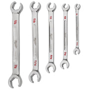 5-Piece Double End Flare Nut Wrench Set (SAE)