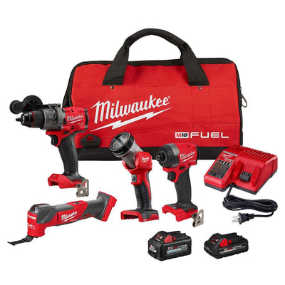 Milwaukee 3698-24MT Fuel 4-Tool Combo Kit