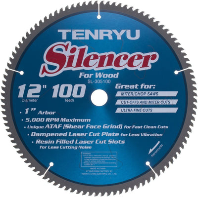 Tenryu SL-305100 12" Silencer-Series Miter Saw Blade
