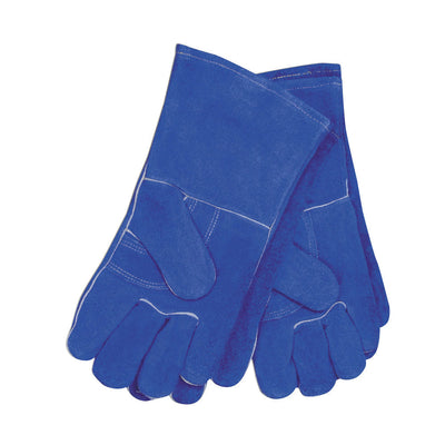 Flame Retardant Deluxe Blue Welding Gloves, Size X-Large
