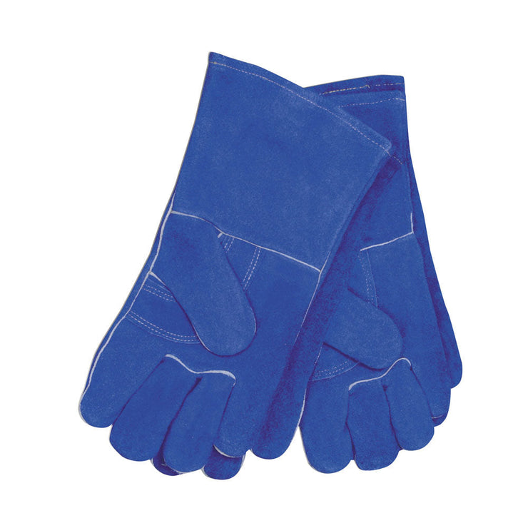 Flame Retardant Deluxe Blue Welding Gloves, Size X-Large