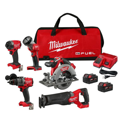 Milwaukee 3697-25 Fuel 5-Tool Combo Kit