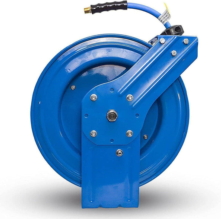 3/8" X 100' 300 PSI Heavy Duty Retractable Air Hose Reel