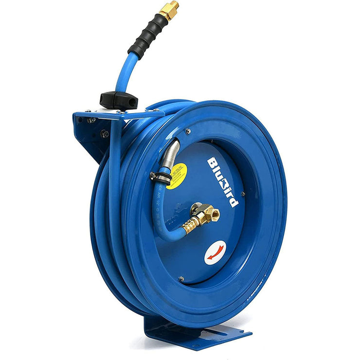 3/8" X 100' 300 PSI Heavy Duty Retractable Air Hose Reel