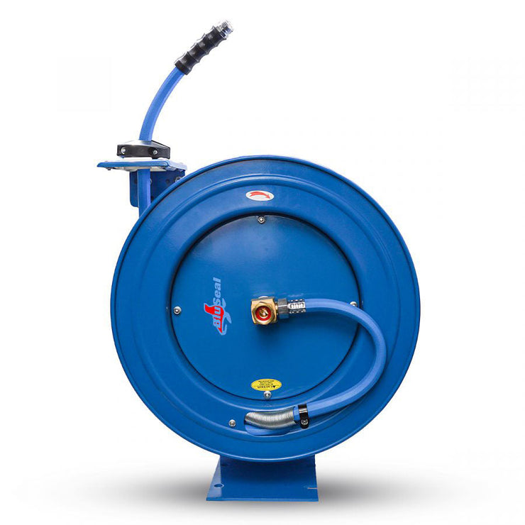 BluSeal 3/4" x 50' 500 PSI Retractable Steel Water Hose Reel