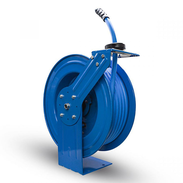 BluSeal 3/4" x 50' 500 PSI Retractable Steel Water Hose Reel