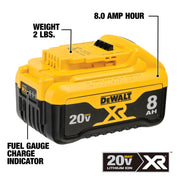 20V MAX XR Lithium-Ion 8.0AH Battery
