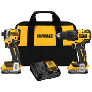 20V ATOMIC MAX Lithium-Ion Brushless Cordless 2-Tool Combo Kit with 1/2" Hammer Drill/Driver and 1/4" Impact Driver 1.7AH