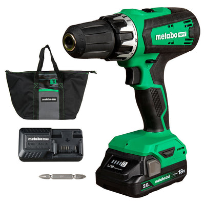 18V Lithium-Ion Brushed Cordless Drill Driver Kit (2.0 Ah)