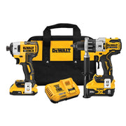 20V MAX XR Lithium-Ion Cordless 2-Tool Combo Kit with 1/2" POWER DETECT Hammer Drill and 1/4" Impact Driver