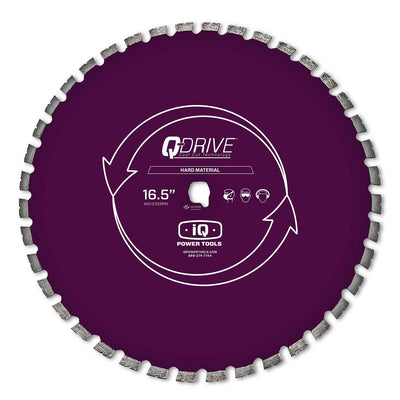 16-1/2" Q-Drive Arrayed Segmented Super Hard Concrete Purple Blade