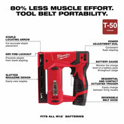 Milwaukee  2447-21 M12 3/8" Crown Stapler Kit