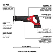 Milwaukee  2821-22 M18 FUEL™ SAWZALL® Recip Saw - 2 Battery XC5.0 Kit