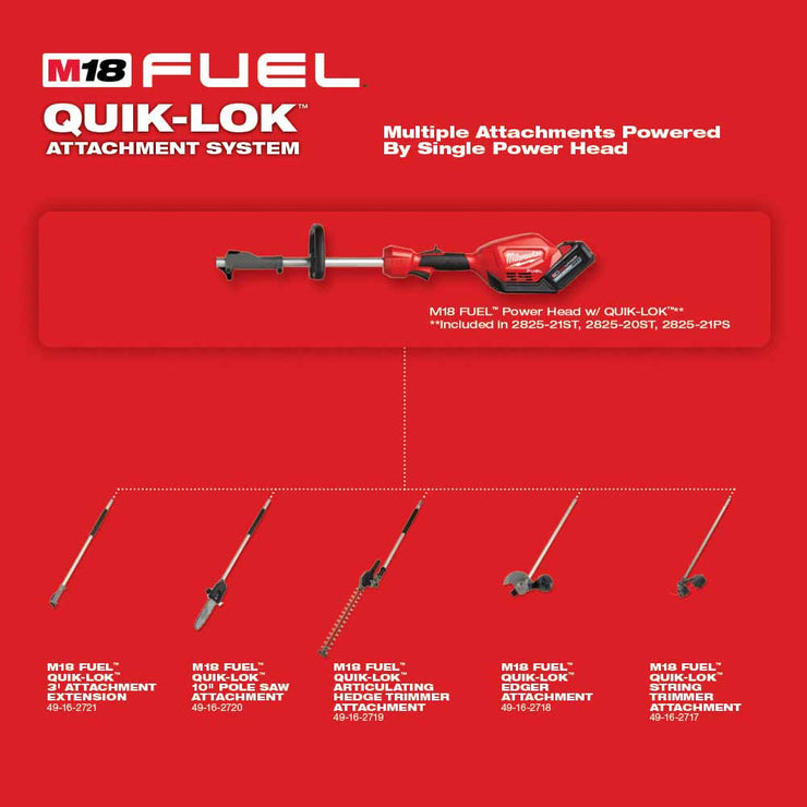 Milwaukee 2825-21ST M18 FUEL String Trimmer Kit w/ QUIK-LOK