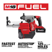 Milwaukee 2912-22DE M18 FUEL™ 1" SDS Plus Rotary Hammer Dust Extractor Kit