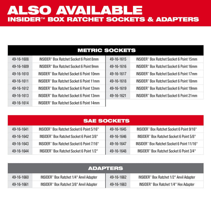 Milwaukee 3050-20 M12 FUEL INSIDER Extended Reach Box Ratchet, Bare