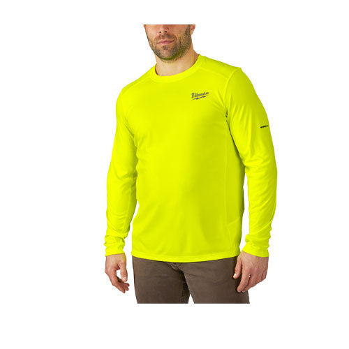 Milwaukee 415HV-2X WORKSKIN Lightweight Performance LS Shirt, Hi Vis, 2X