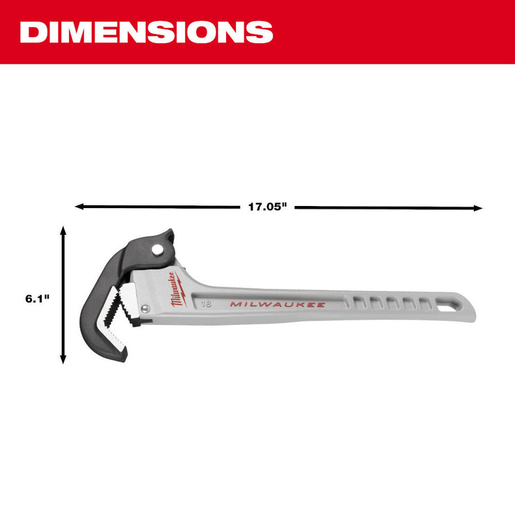 Milwaukee 48-22-7418 18" Aluminum Self-Adjusting Pipe Wrench