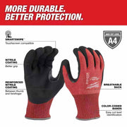Milwaukee 48-22-8945 Cut Level 4 Nitrile Dipped Gloves - M