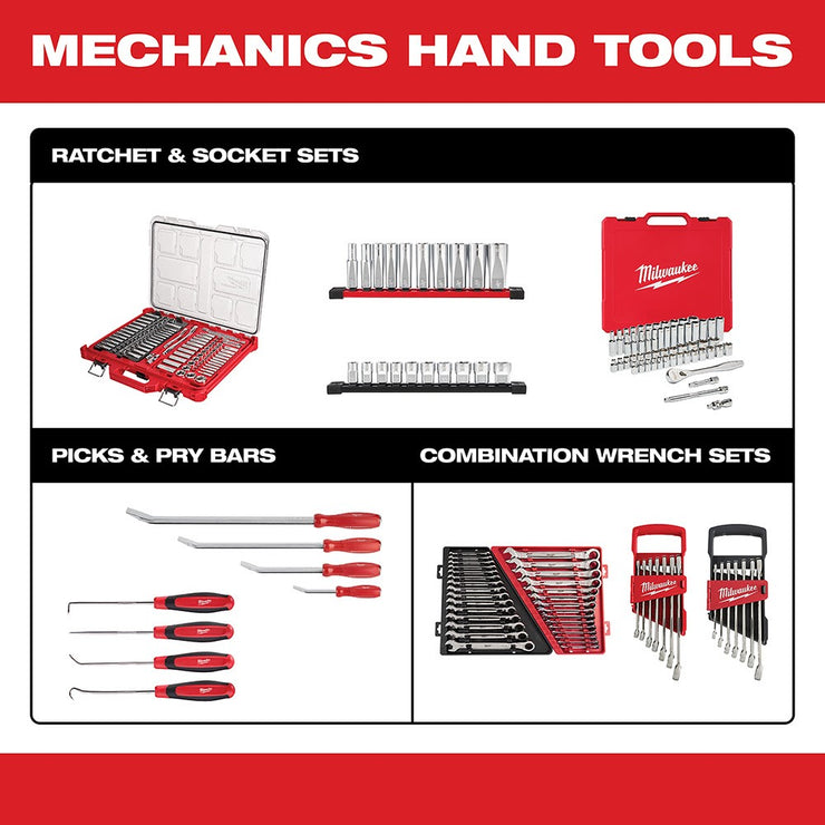 Milwaukee  48-22-9481 3/8” 28Pc Ratchet and Socket Set in PACKOUT - SAE