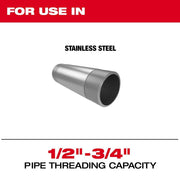 Milwaukee 48-36-1205 1/2"-3/4" High Speed FOR STAINLESS NPT Universal Pipe Threading Dies