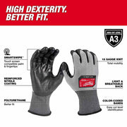 Milwaukee 48-73-8730 High Dexterity A3 Polyurethane Dipped Gloves - Small