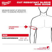 Milwaukee 48-73-9030 16" Cut Level 3 Protective Sleeves