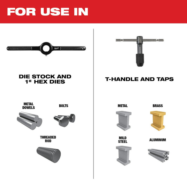 Milwaukee 49-22-5601 17PC Metric Tap and Die Set