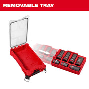 Milwaukee 49-66-7840 SHOCKWAVE Impact Duty 1” Drive 7PC MM & SAE Wheel Service Socket PACKOUT Set