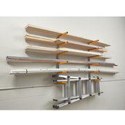 Wood Storage Rack, 6-Tier (Orange and Black)