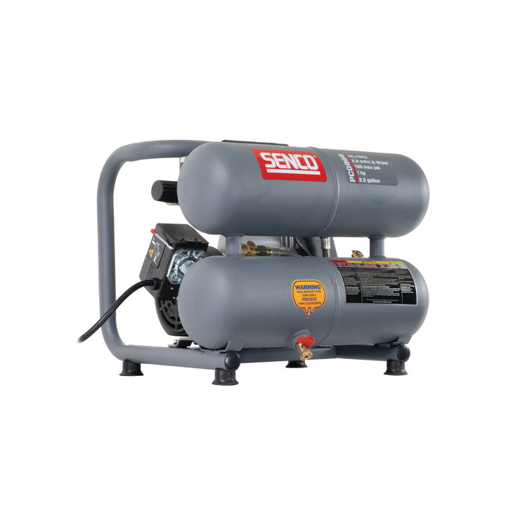 Senco PC0968 1 HP, 2-1/2 Gallon Twin Tank Air Compressor