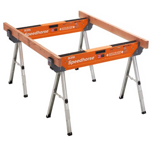 Speedhorse Ultimate Quick-Deploy Sawhorse (Pack of 2)