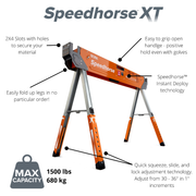Speedhorse XT Adjustable Height Sawhorse