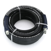 BluShield 1/4" x 25' 3000 PSI 1/4" Male NPT Polyester Braided Pressure Washer Hose