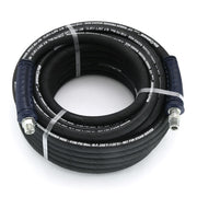 BluShield 1/4" x 50' 3000 PSI 1/4" Male NPT Polyester Braided Pressure Washer Hose