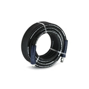 BluShield 1/4" x 50' 3000 PSI 1/4" Male NPT Polyester Braided Pressure Washer Hose